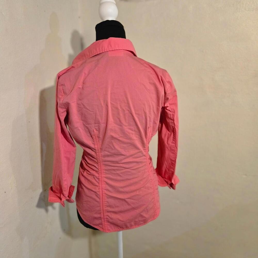 New York & Company Pink Button-Down Shirt Size XS - Picture 2 of 5